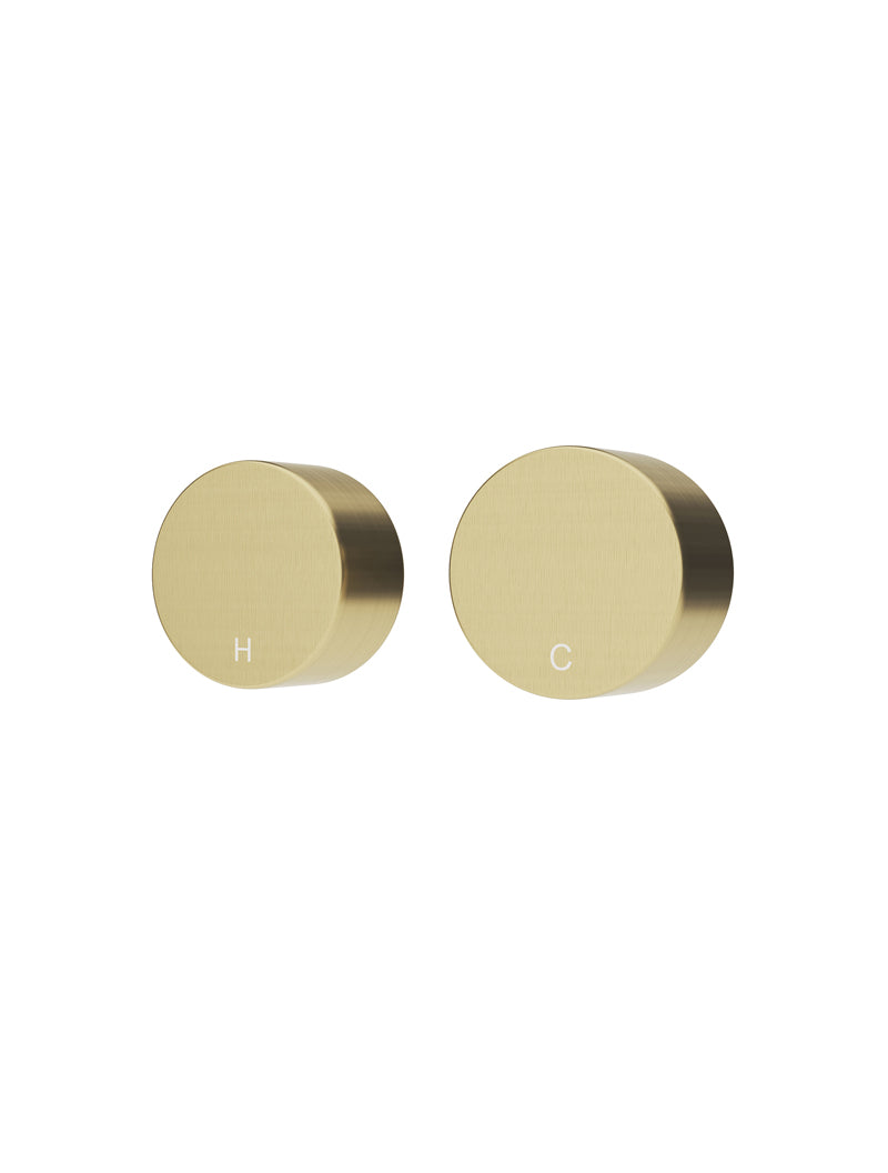 Meir Circular Wall Taps PVD Tiger Bronze