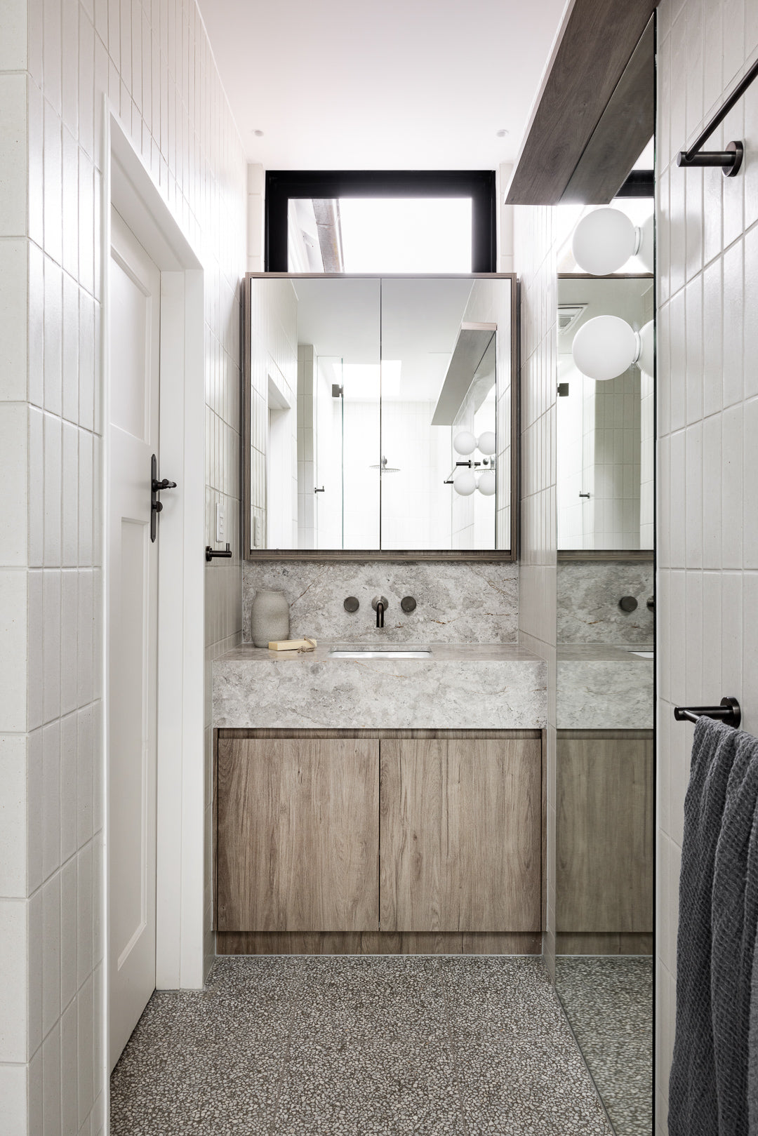 Meir Circular Wall Taps Shadow Gunmetal