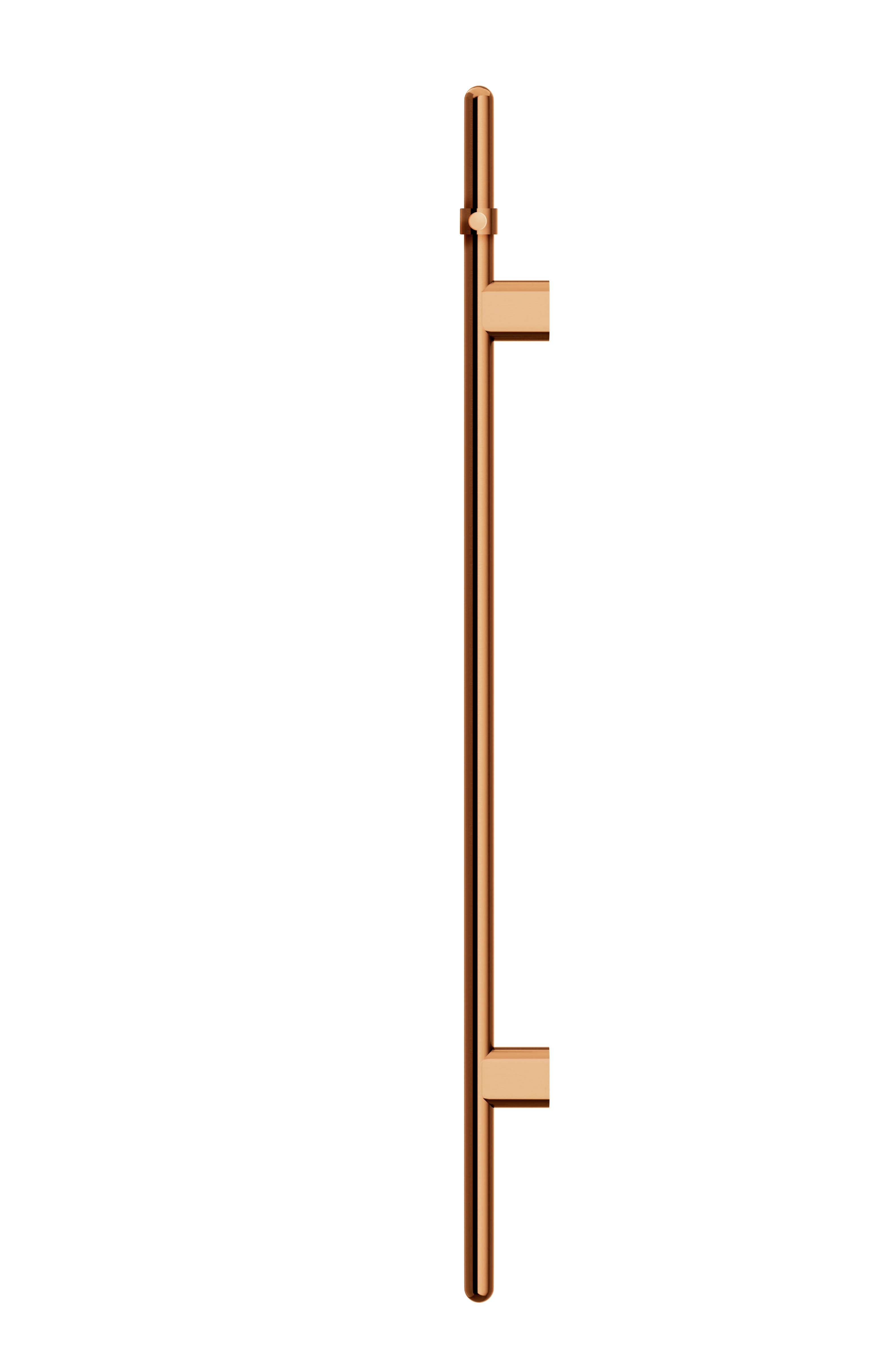 Meir Heated Vertical Towel Rail Lustre Bronze