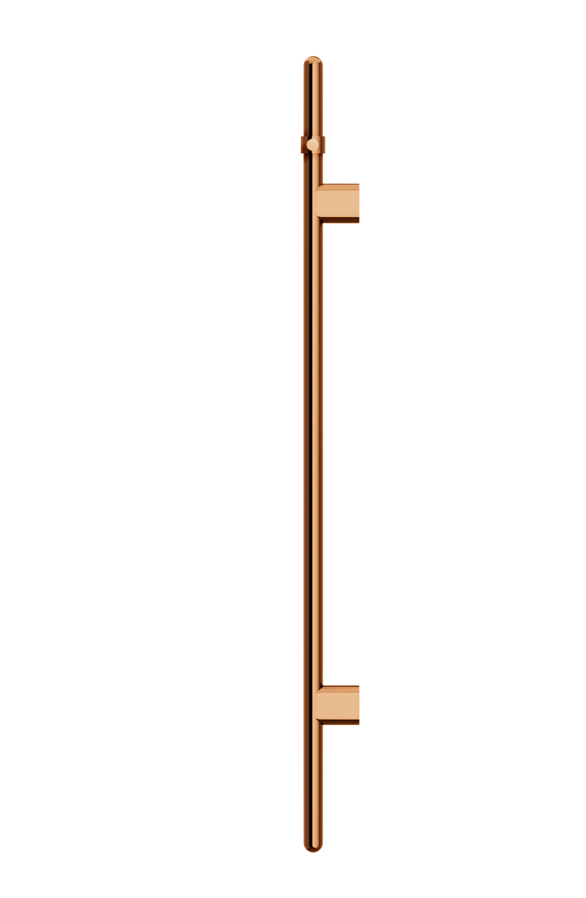 Meir Heated Vertical Towel Rail Lustre Bronze