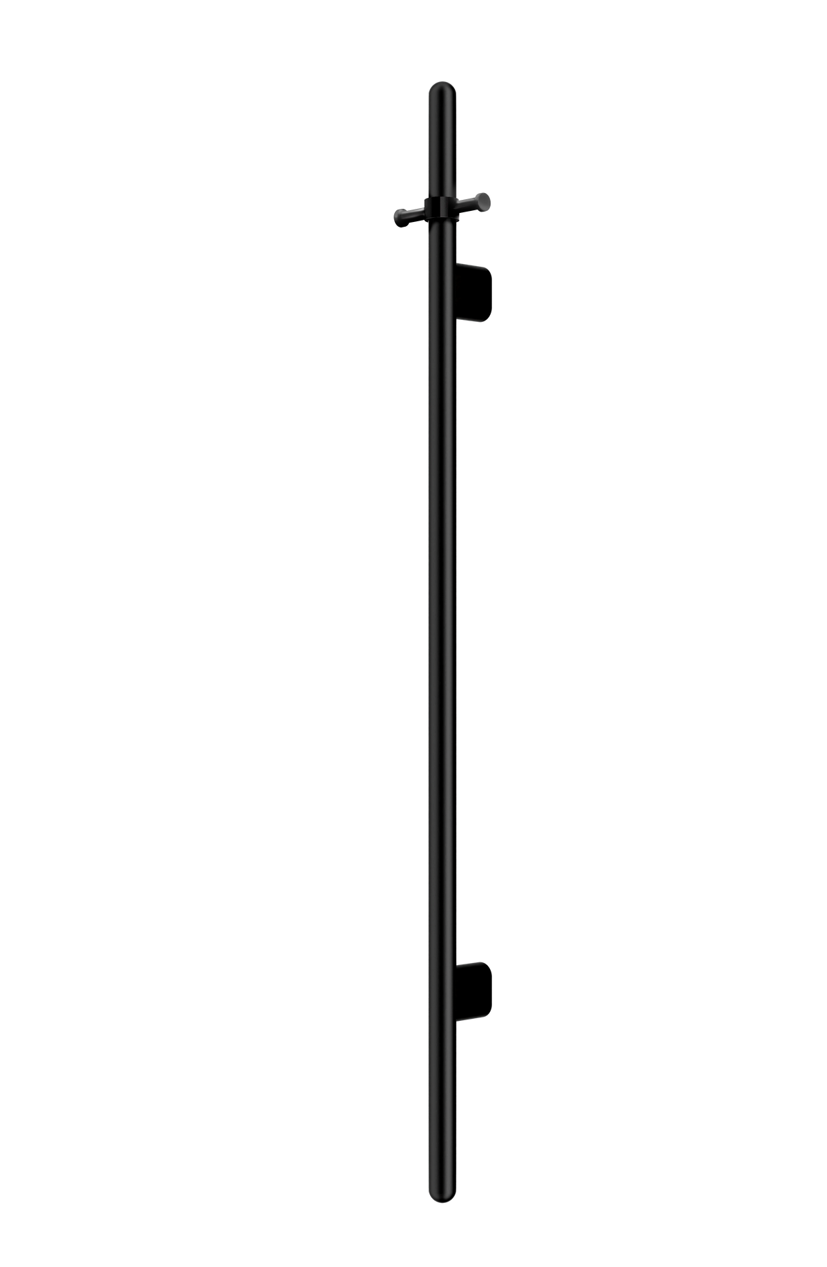 Meir Heated Vertical Towel Rail Matte Black