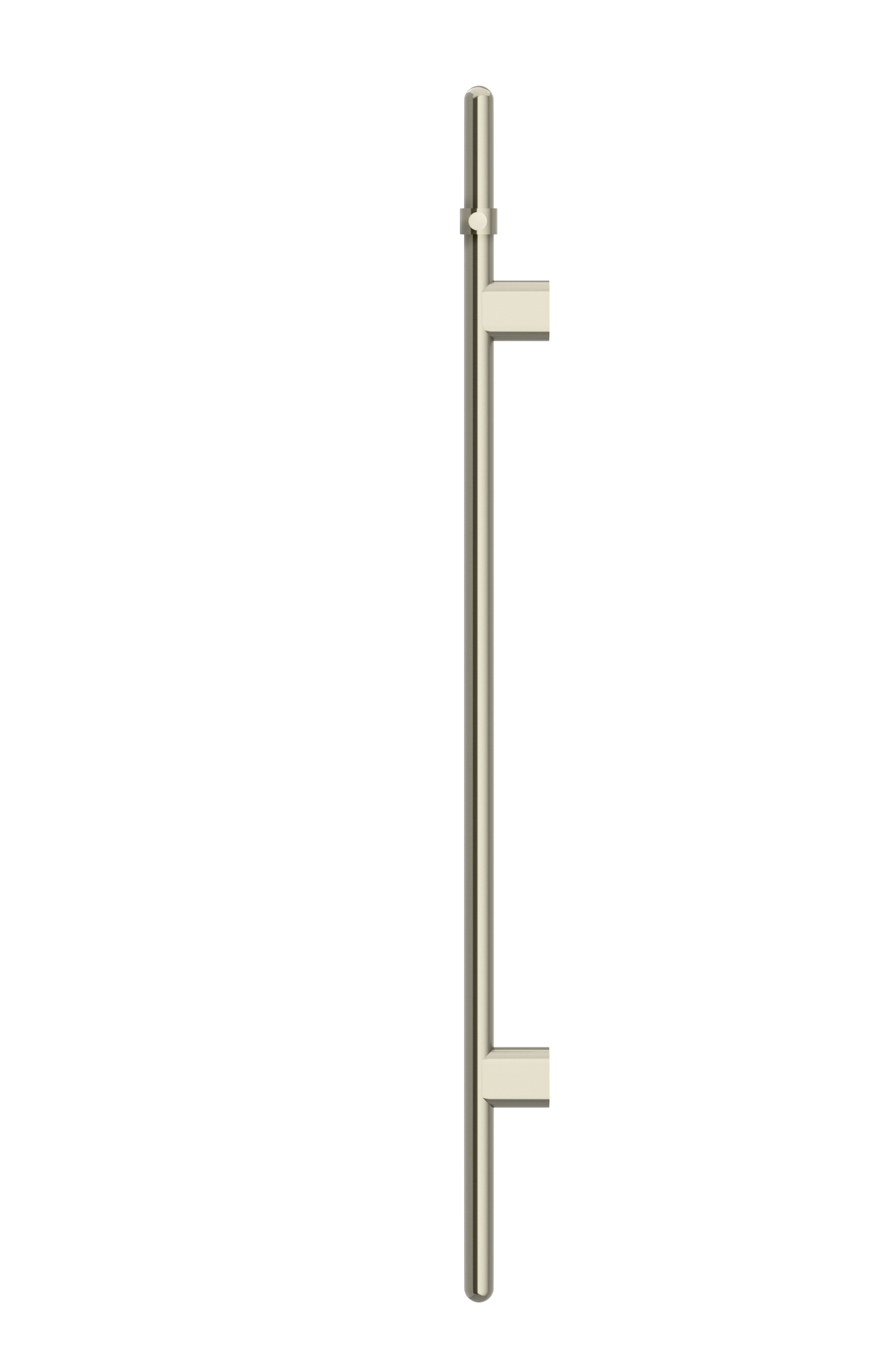 Meir Heated Vertical Towel Rail PVD Brushed Nickel
