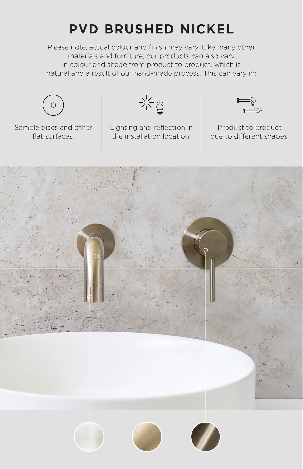 Meir Öppen Round Pull 520mm Cabinet Handle PVD Brushed Nickel