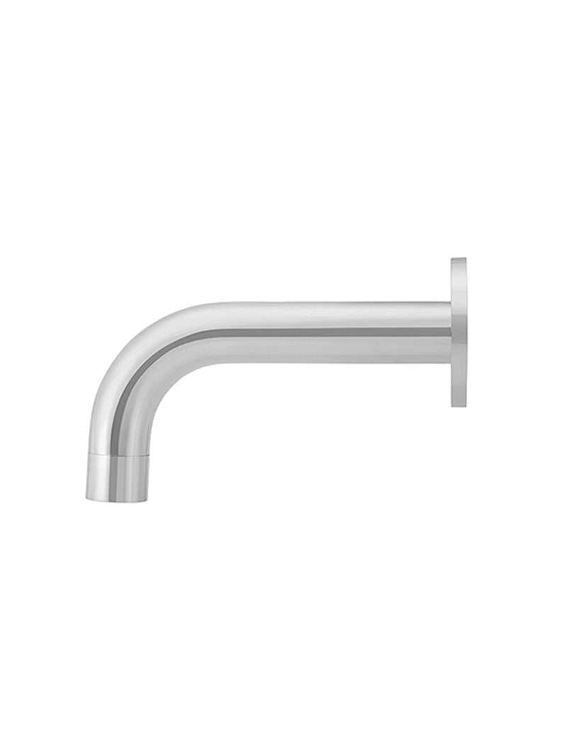 Meir Round Curved Wall Spout Polished Chrome