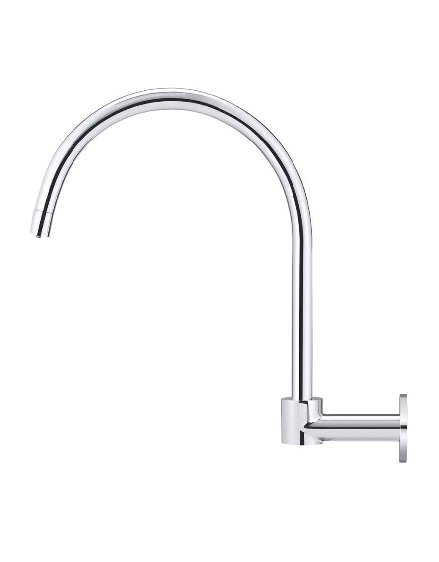 Meir Round High-Rise Swivel Wall Spout Polished Chrome