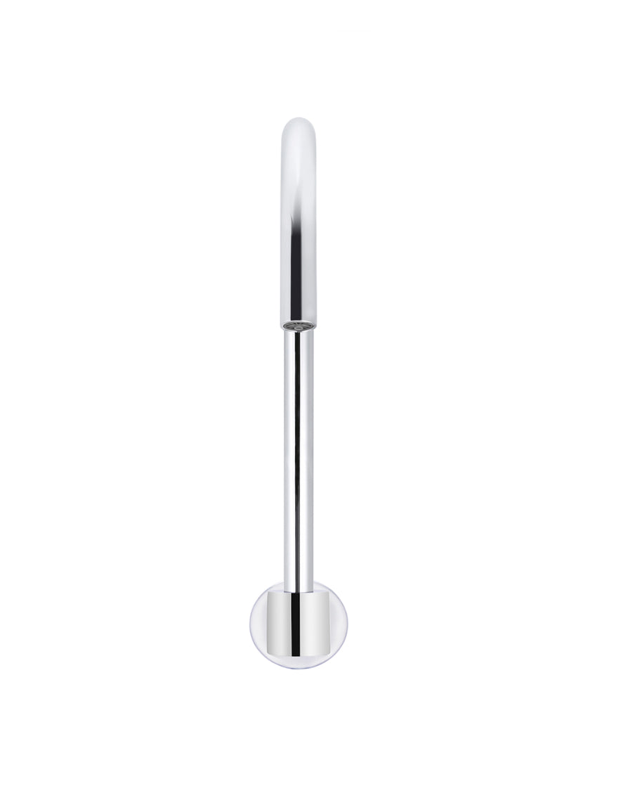 Meir Round High-Rise Swivel Wall Spout Polished Chrome