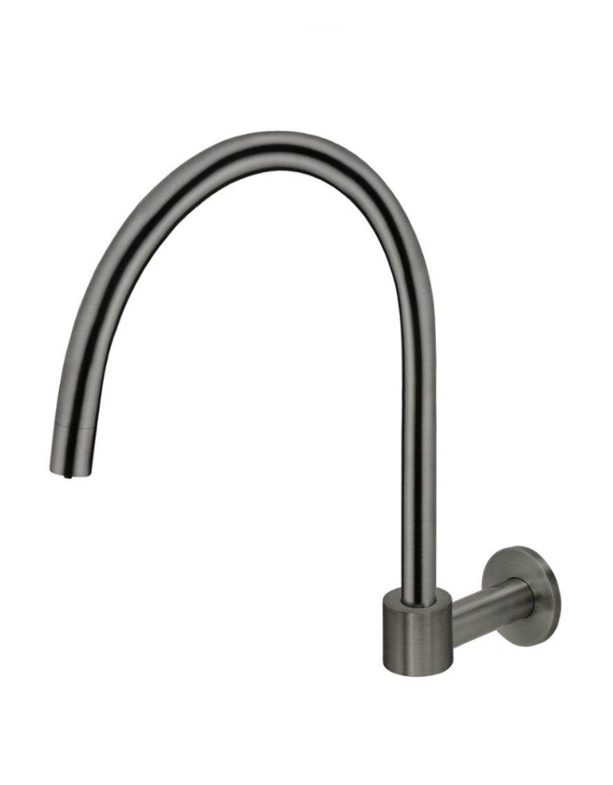 Meir Round High-Rise Swivel Wall Spout Shadow Gunmetal