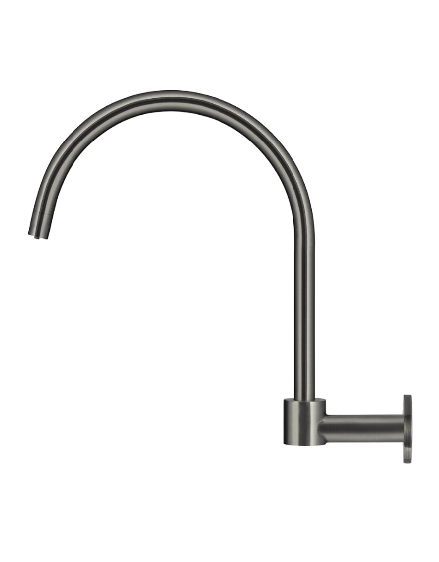 Meir Round High-Rise Swivel Wall Spout Shadow Gunmetal