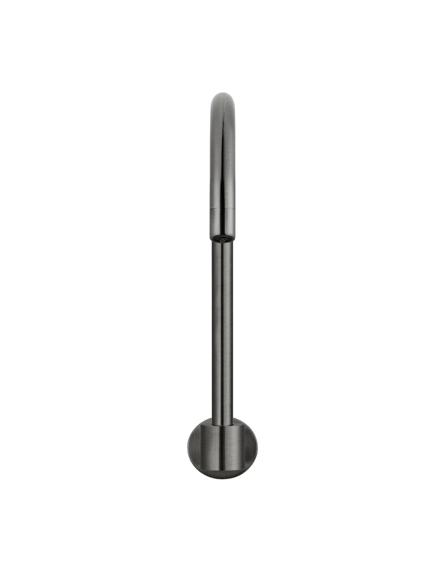 Meir Round High-Rise Swivel Wall Spout Shadow Gunmetal