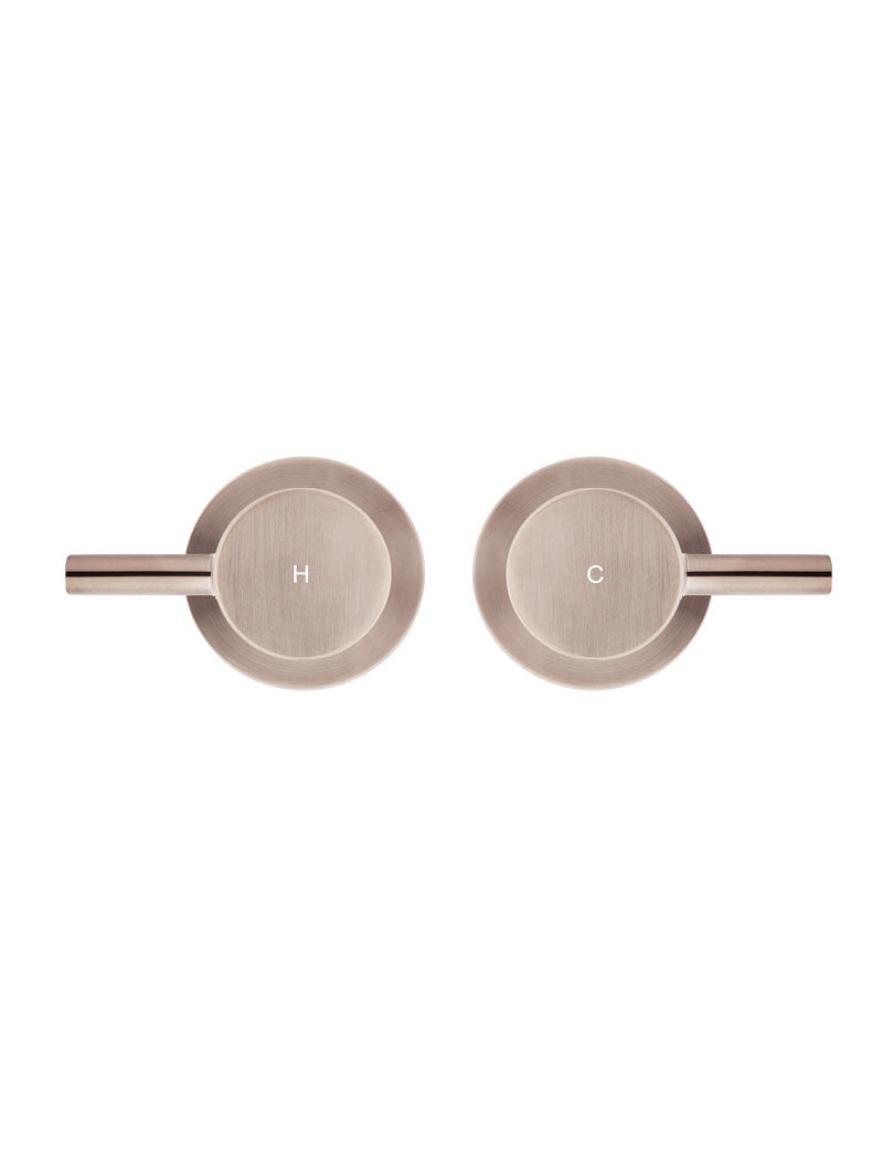 Meir Round Quarter Turn Wall Top Assemblies Champagne
