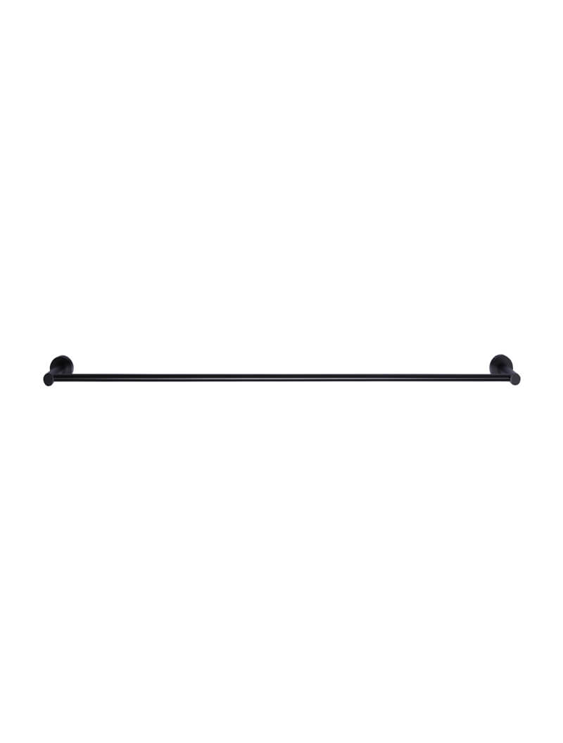 Meir Round Single Towel Rail Matte Black
