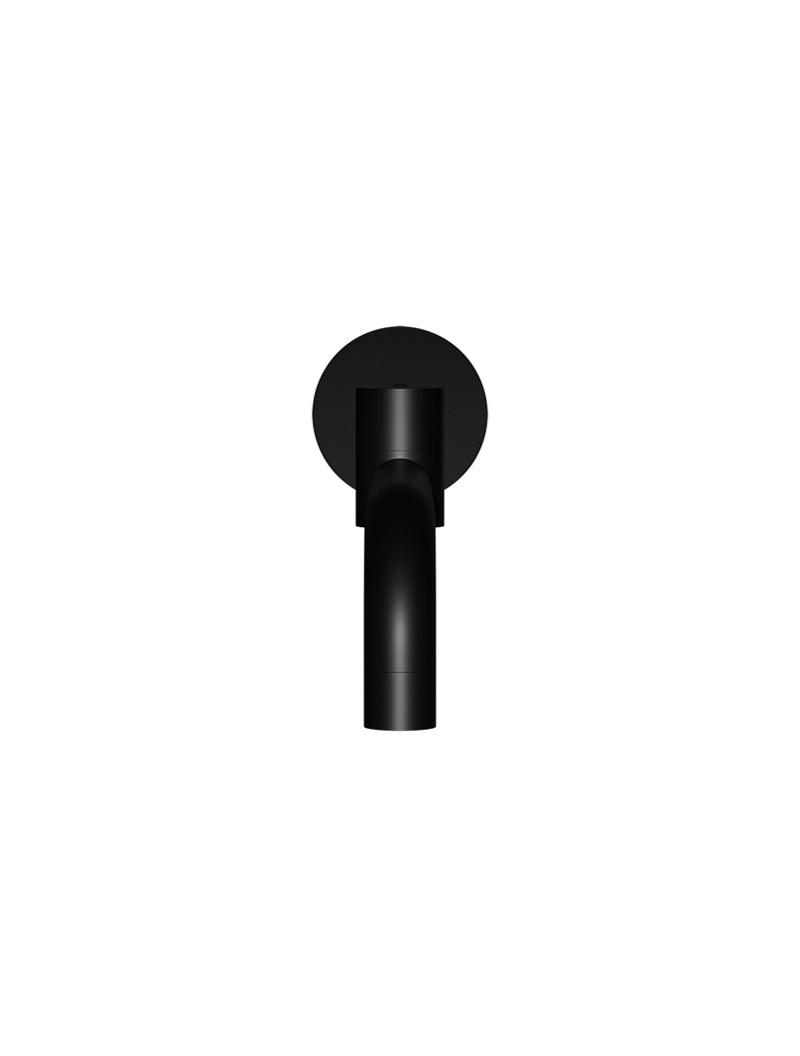 Meir Round Swivel Wall Spout Matte Black