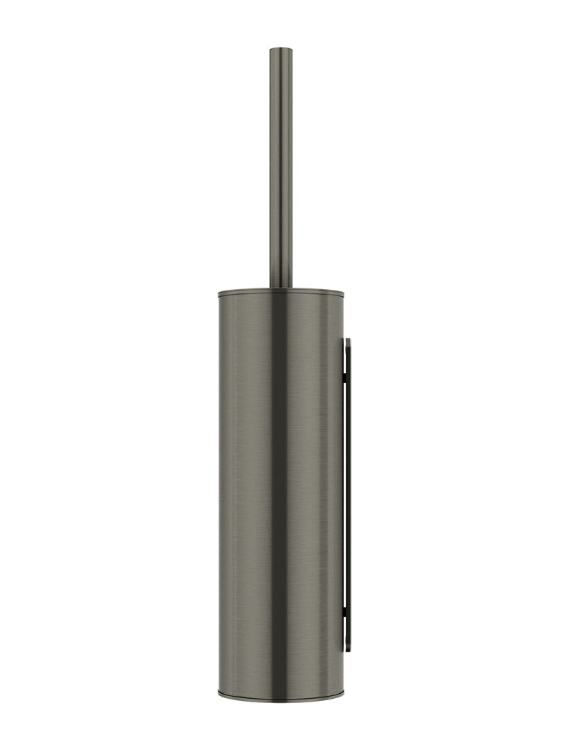 Meir Round Toilet Brush & Holder Shadow Gunmetal