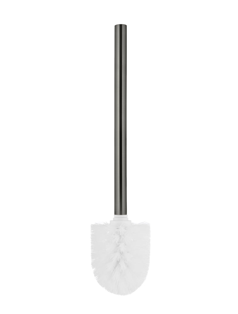 Meir Round Toilet Brush & Holder Shadow Gunmetal