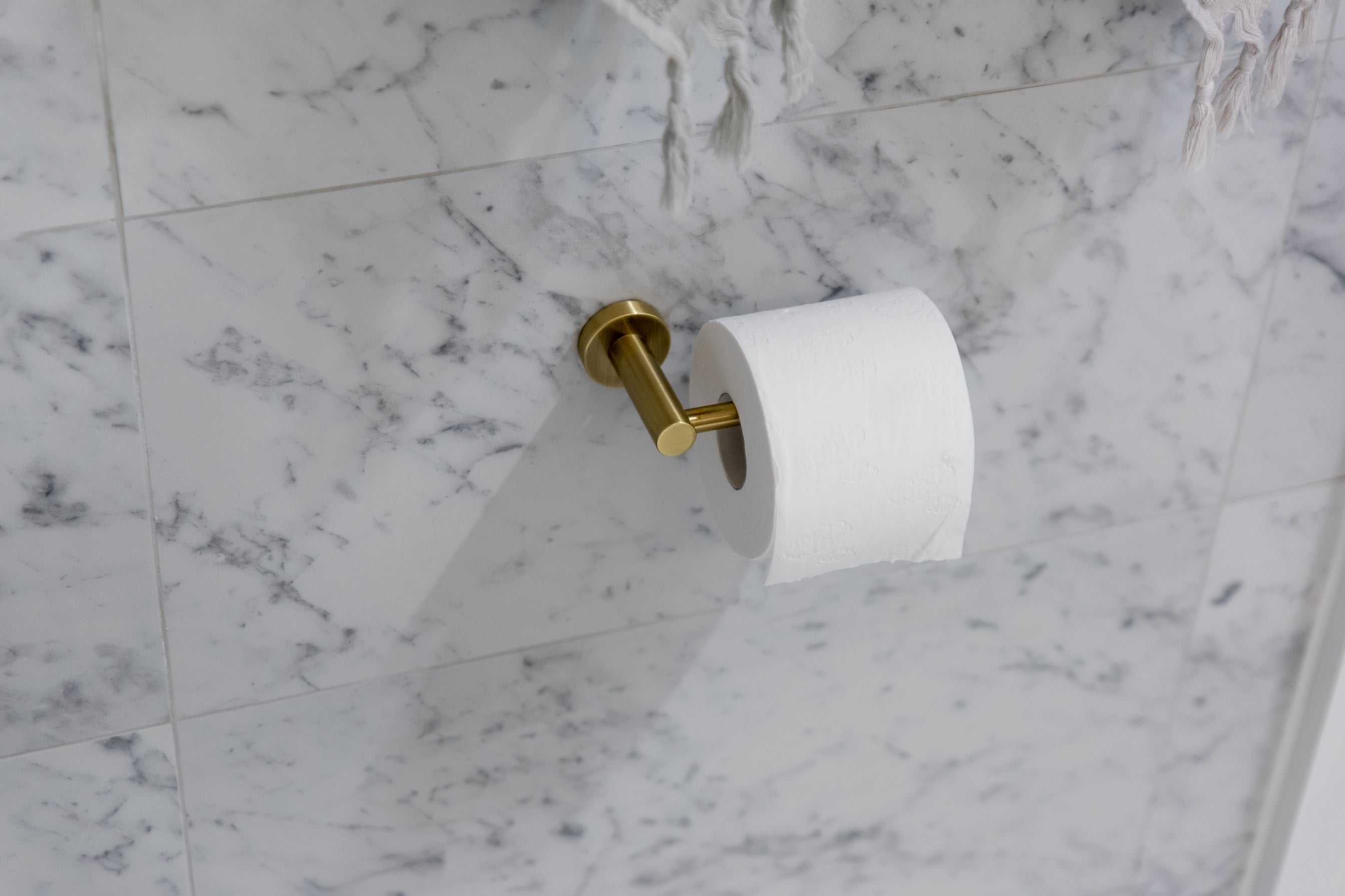 Meir Round Toilet Roll Holder PVD Tiger Bronze