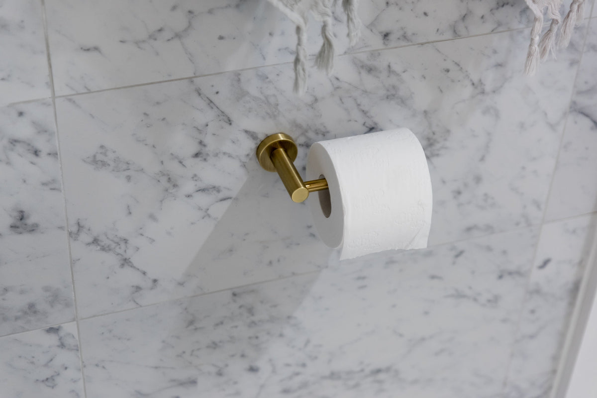 Meir Round Toilet Roll Holder PVD Tiger Bronze