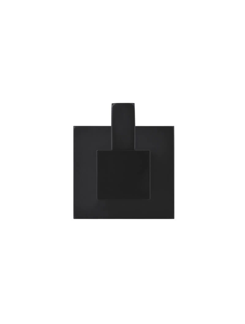 Meir Square Robe Hook Matte Black