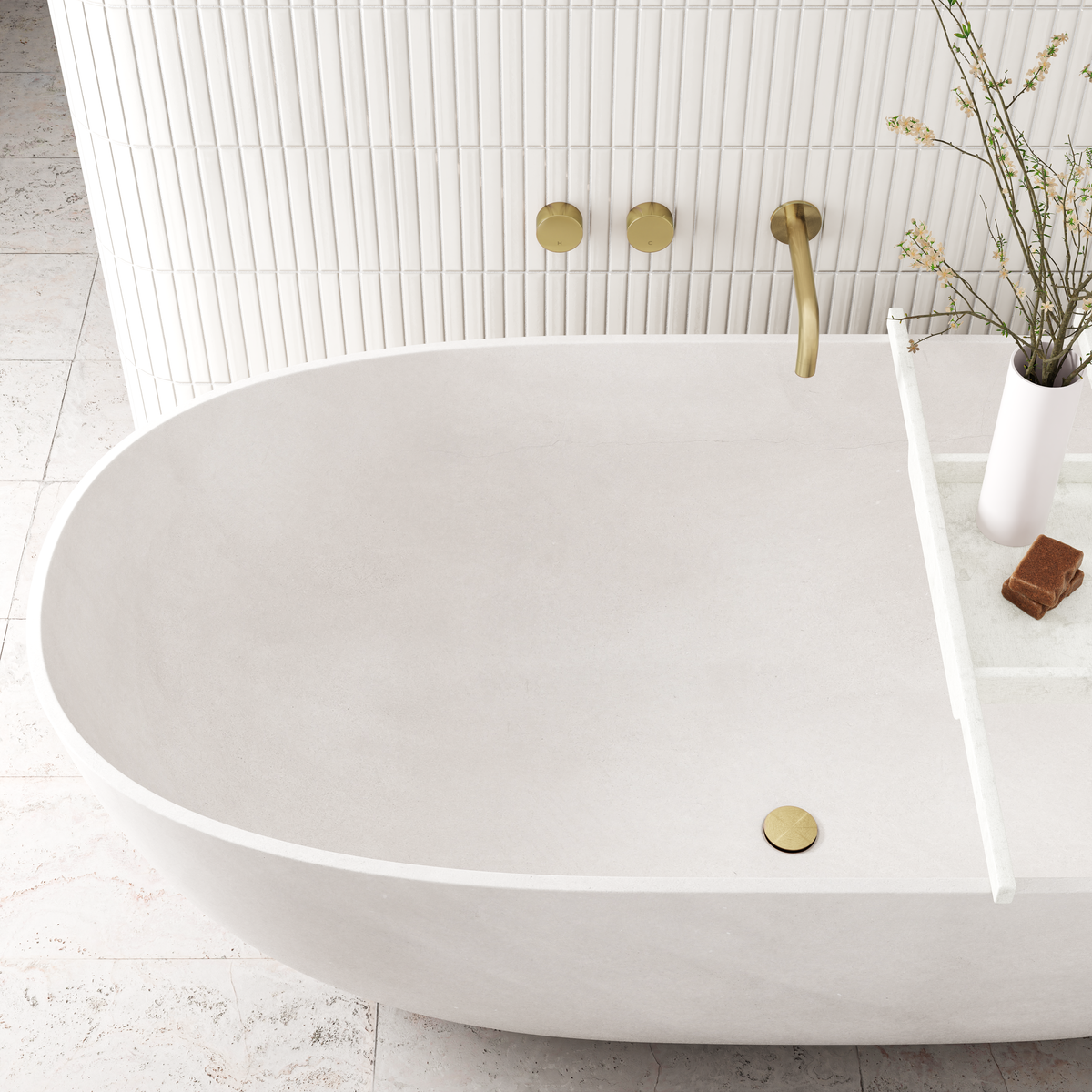 Meir Universal All-in-One Pop Up Waste Basin & Bath PVD Tiger Bronze