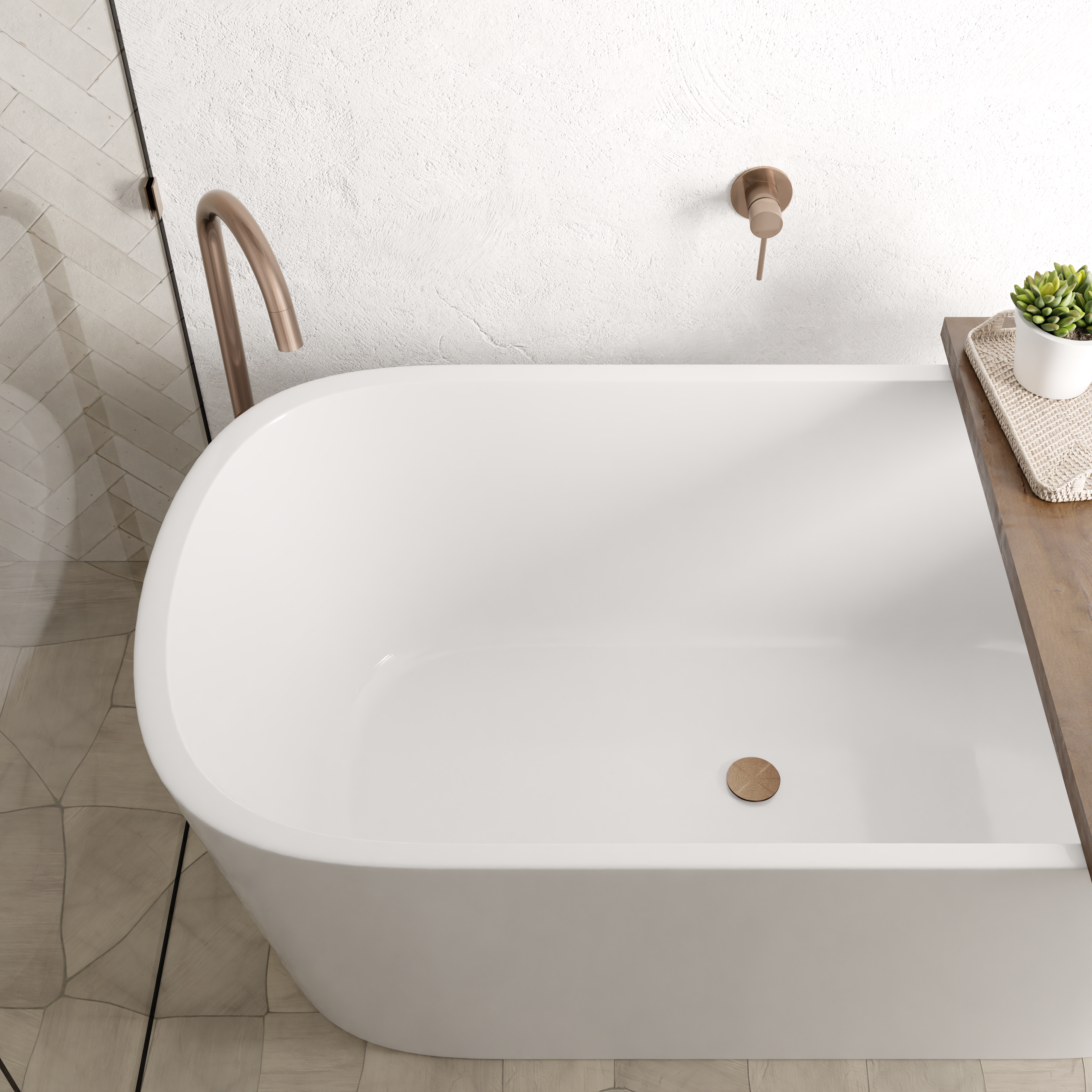 Meir Universal All-in-One Pop Up Waste Champagne