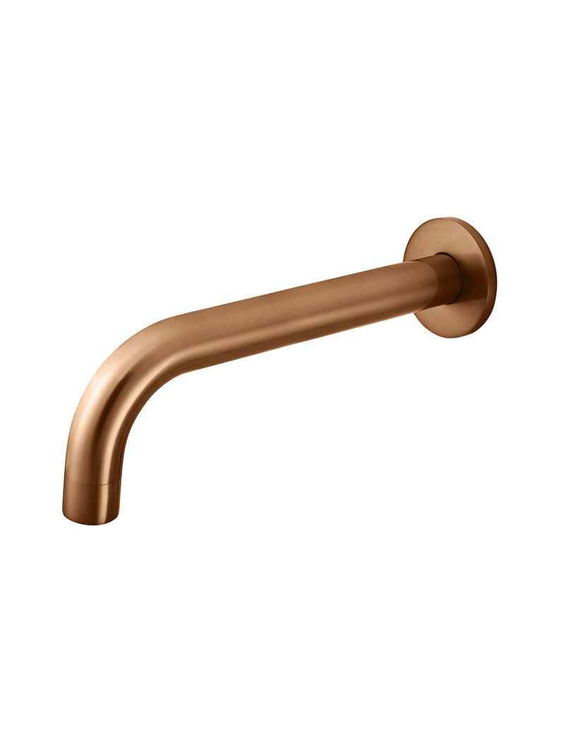 Meir Universal Round Curved Spout 200mm Lustre Bronze