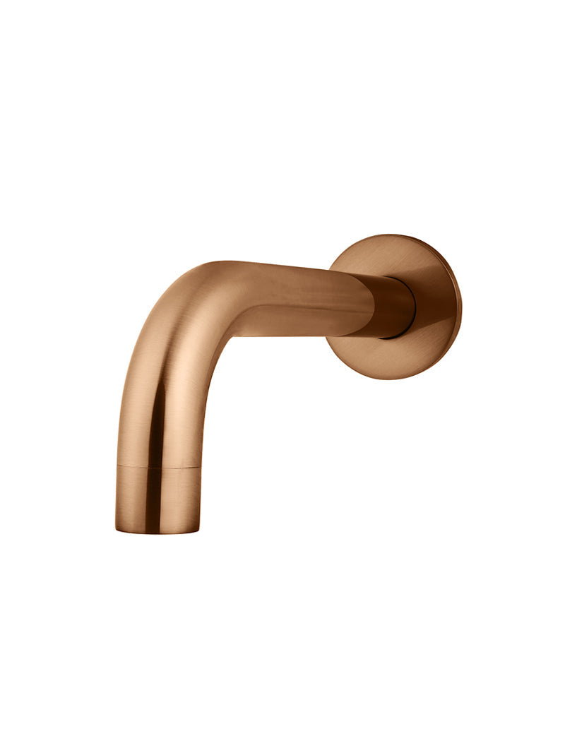 Meir Universal Round Curved Spout 200mm Lustre Bronze
