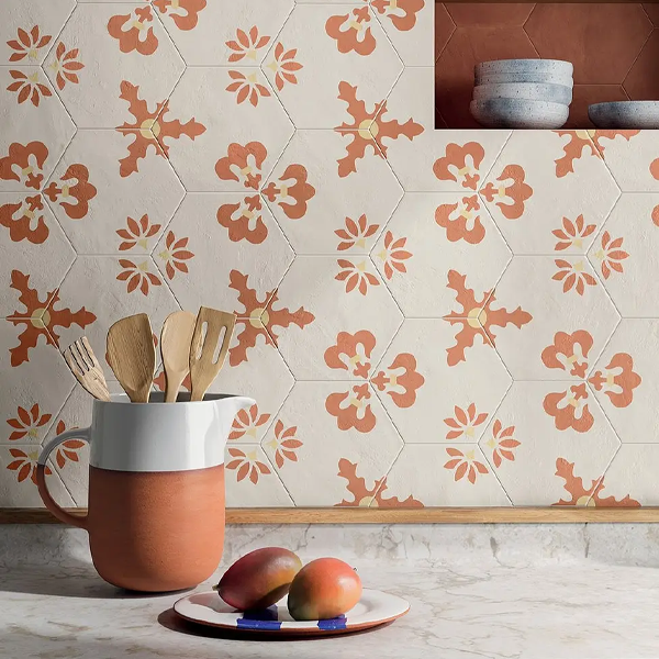 Elite Design Studio -  Marca Corona - Terra Art Esagona (Hex) Patterns