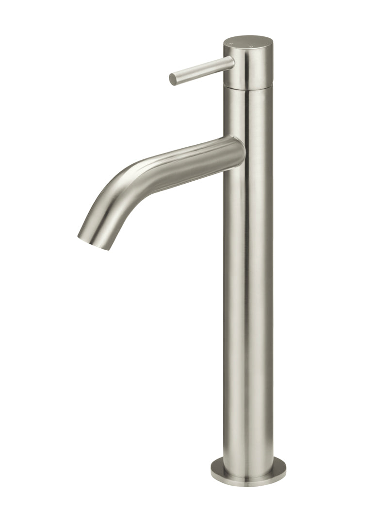 Meir Piccola Tall Basin Mixer in Brushed Nickel