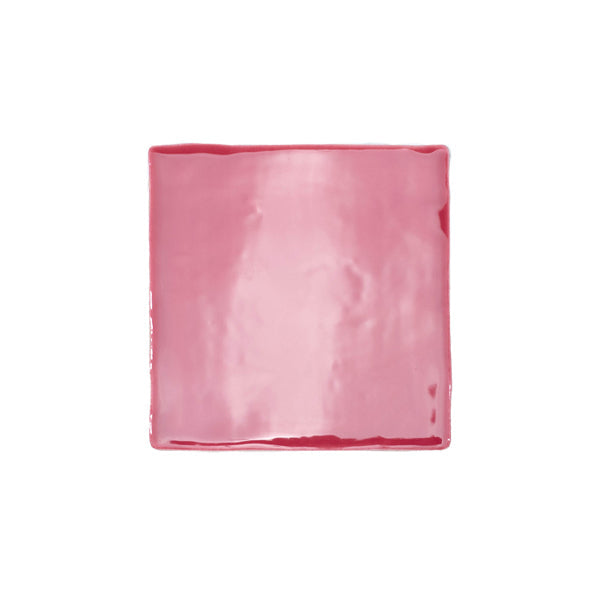 100x100mm Cobsa Ceramica - Handmade Hot Pink Dark Gloss