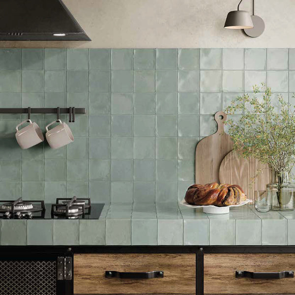 100x100mm Rondine - Marrakech Sea Water