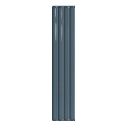 107x542mm DNA Tiles - Plinto In (Concave) Blue Gloss