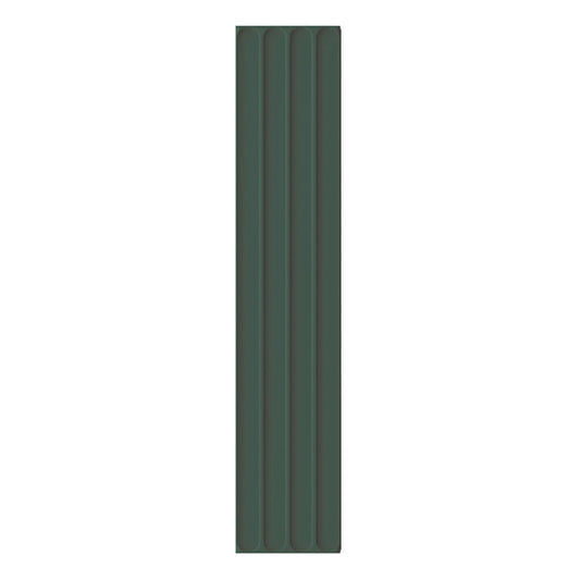107x542mm DNA Tiles - Plinto In (Concave) Green Matt