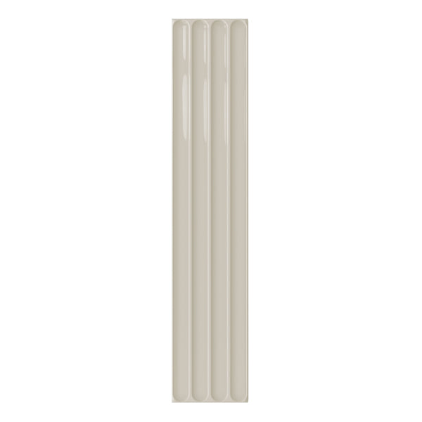 107x542mm DNA Tiles - Plinto In (Concave) Greige Gloss