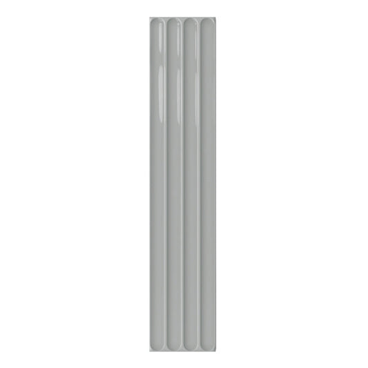 107x542mm DNA Tiles - Plinto In (Concave) Grey Gloss