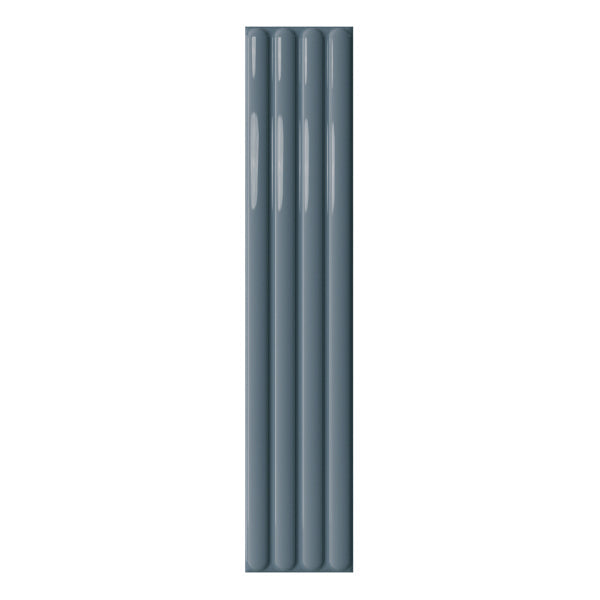 107x542mm DNA Tiles - Plinto Out (Flute) Blue Gloss