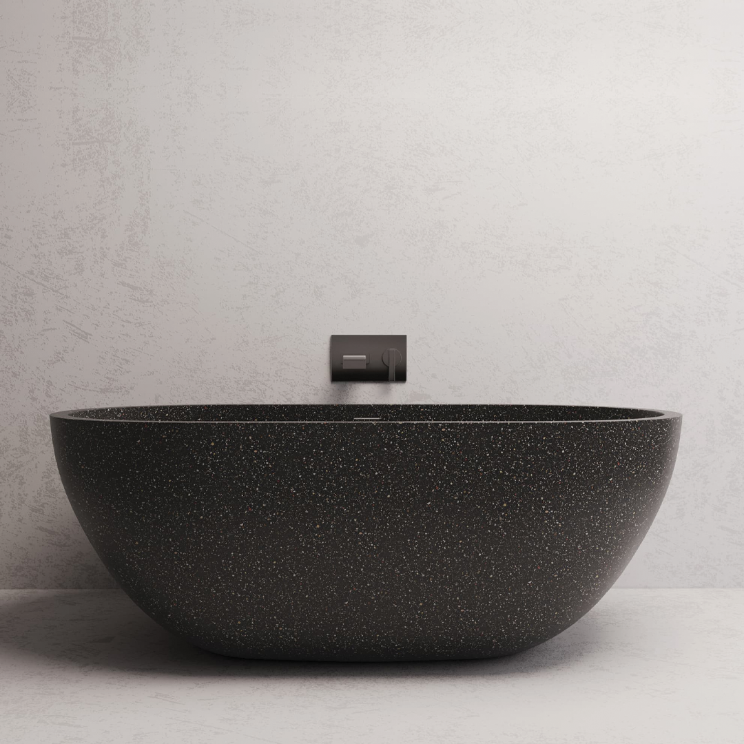 1500x750x550mm Madu Living - Honey Bath Black