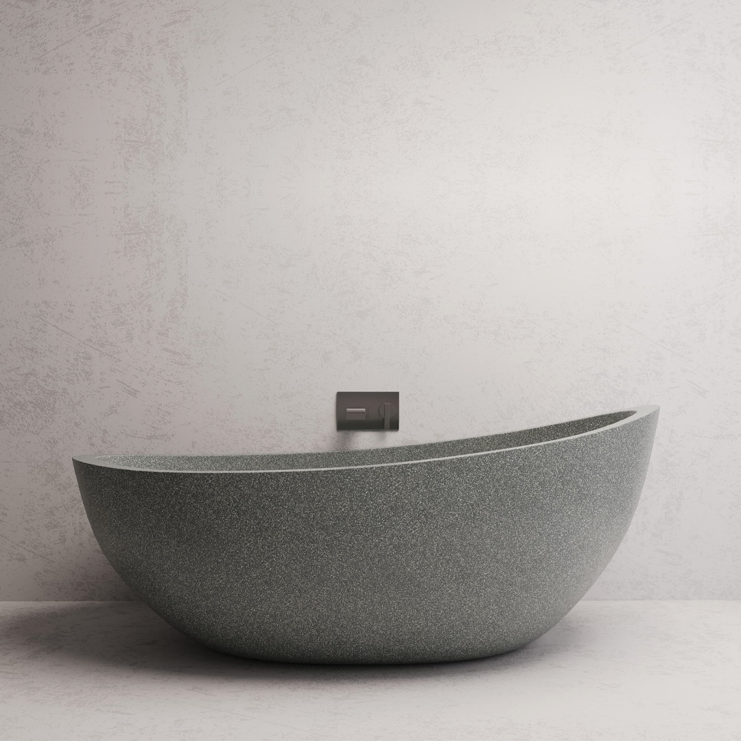 1500x850x700mm Madu Living - Ray Small Bath Grey