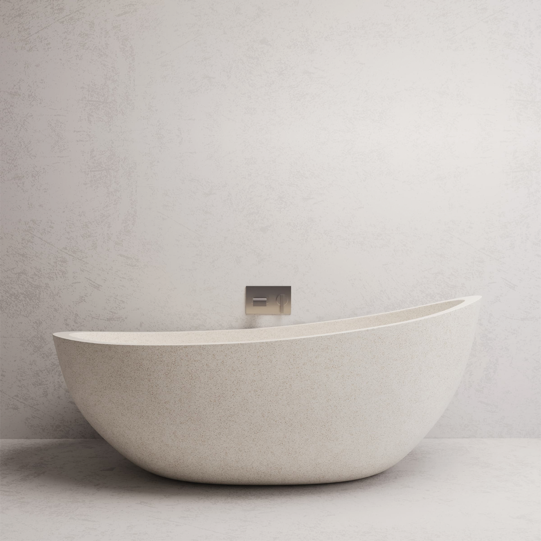 1500x850x700mm Madu Living - Ray Small Bath White