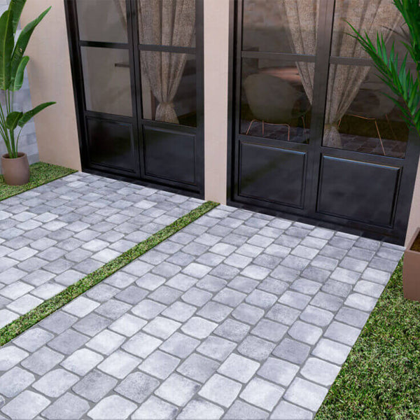 150x150mm (Cobbles) Cerlat - Country Perla (Light Grey)