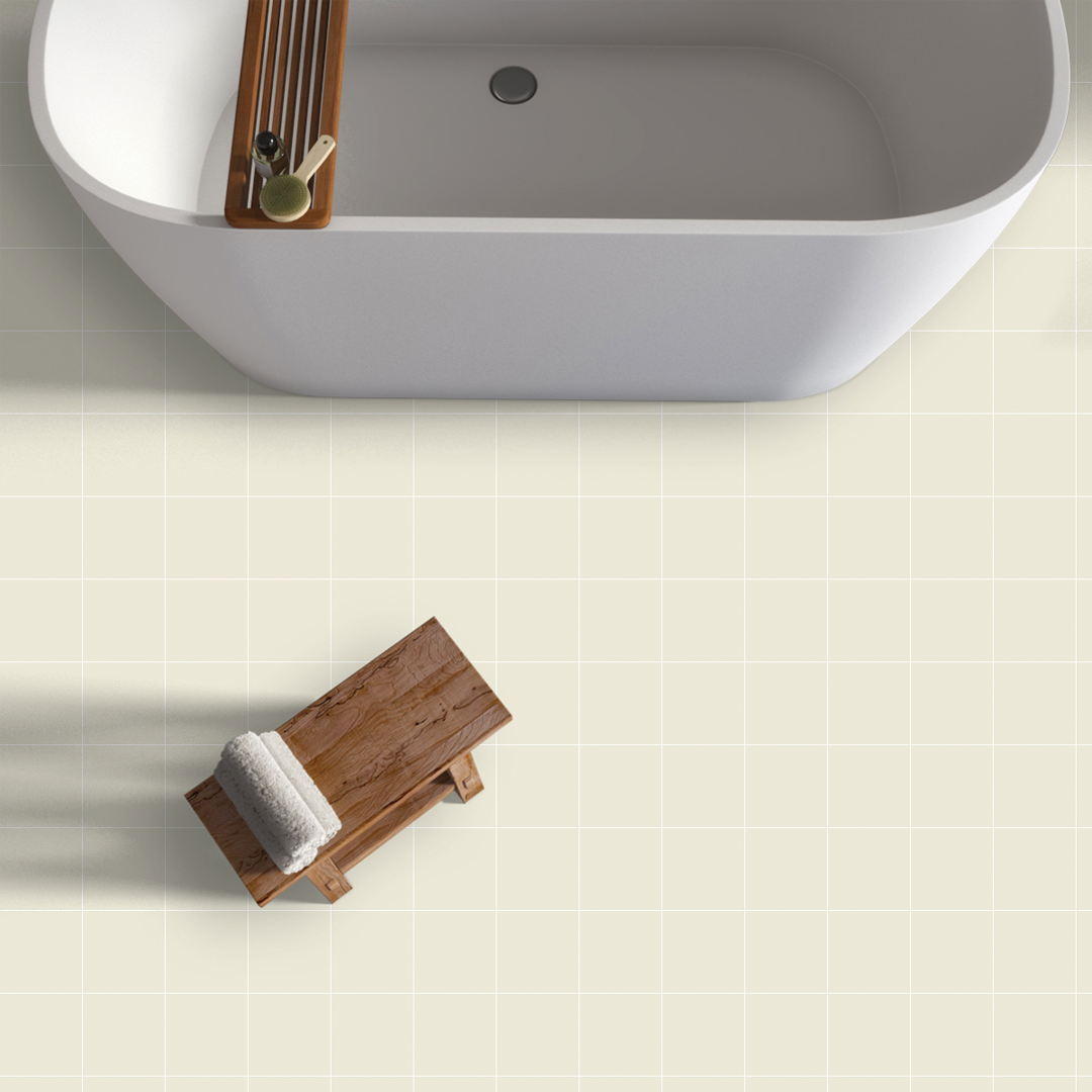 147x147mm Estudio Ceramico - Highbury Solid Bone
