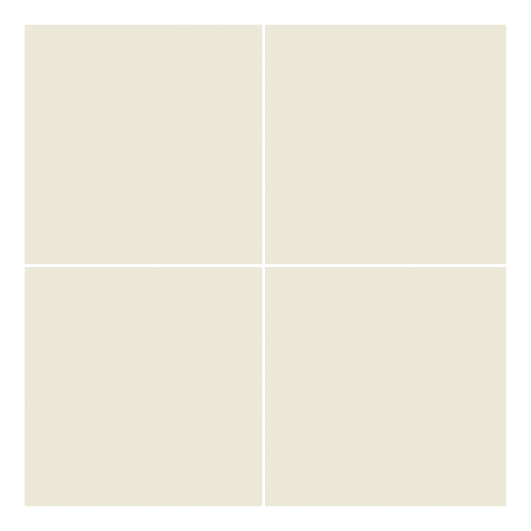147x147mm Estudio Ceramico - Highbury Solid Bone