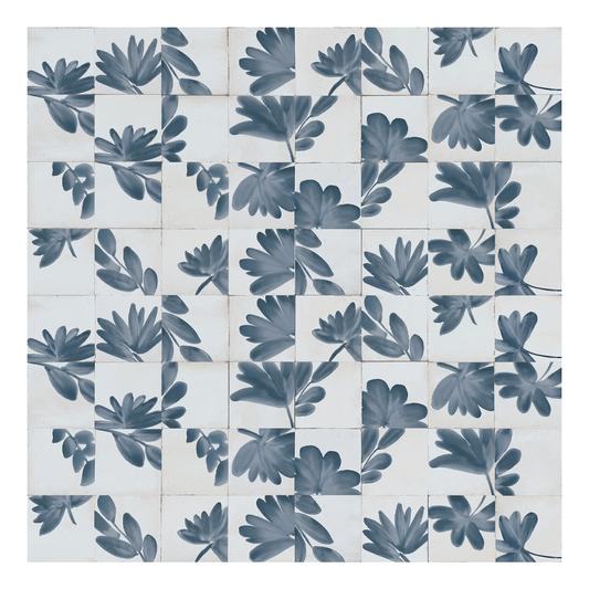 150x150mm Marazzi - Rice Natural Decoro Blossom Lux