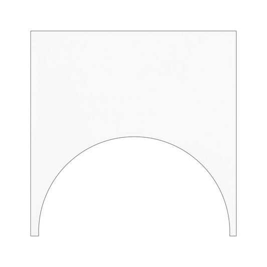 150x150mm Quintessenza Ceramiche - FargBlock Cirkel Out Bianco Matt