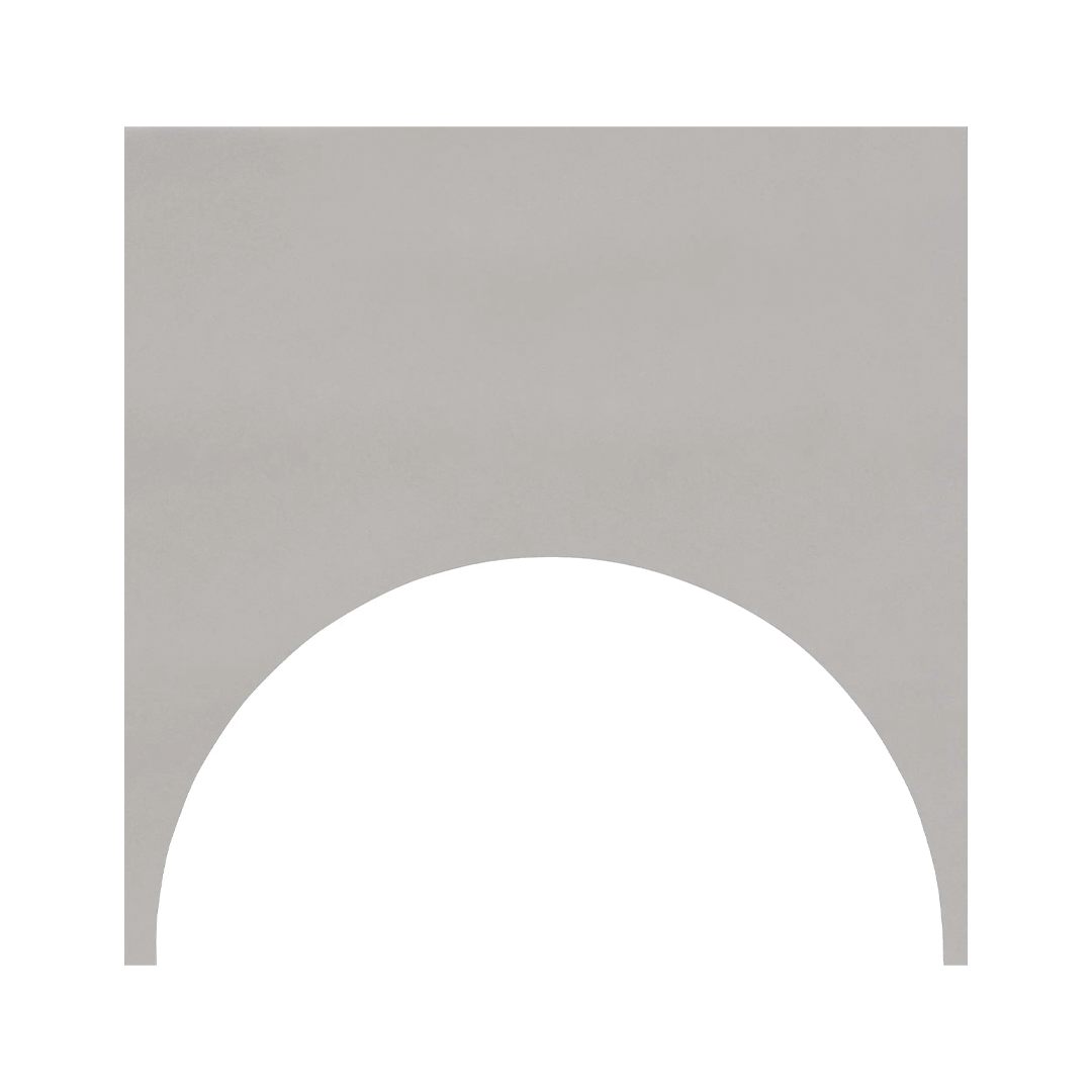 150x150mm Quintessenza Ceramiche - FargBlock Cirkel Out Cenere Matt
