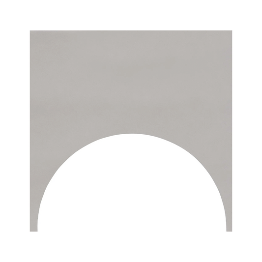 150x150mm Quintessenza Ceramiche - FargBlock Cirkel Out Cenere Matt
