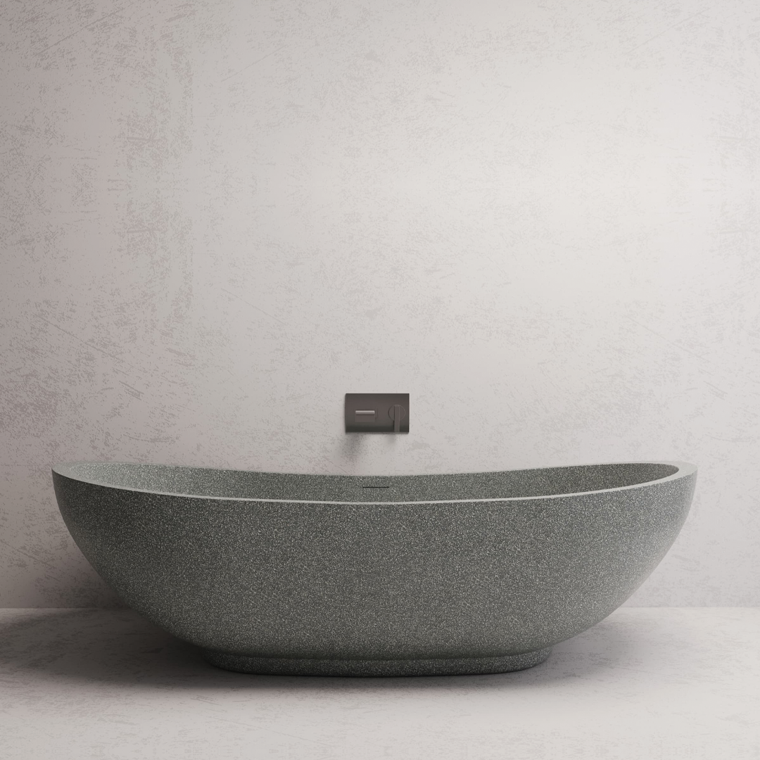 1790x856x575mm Madu Living - Willow Bath Grey