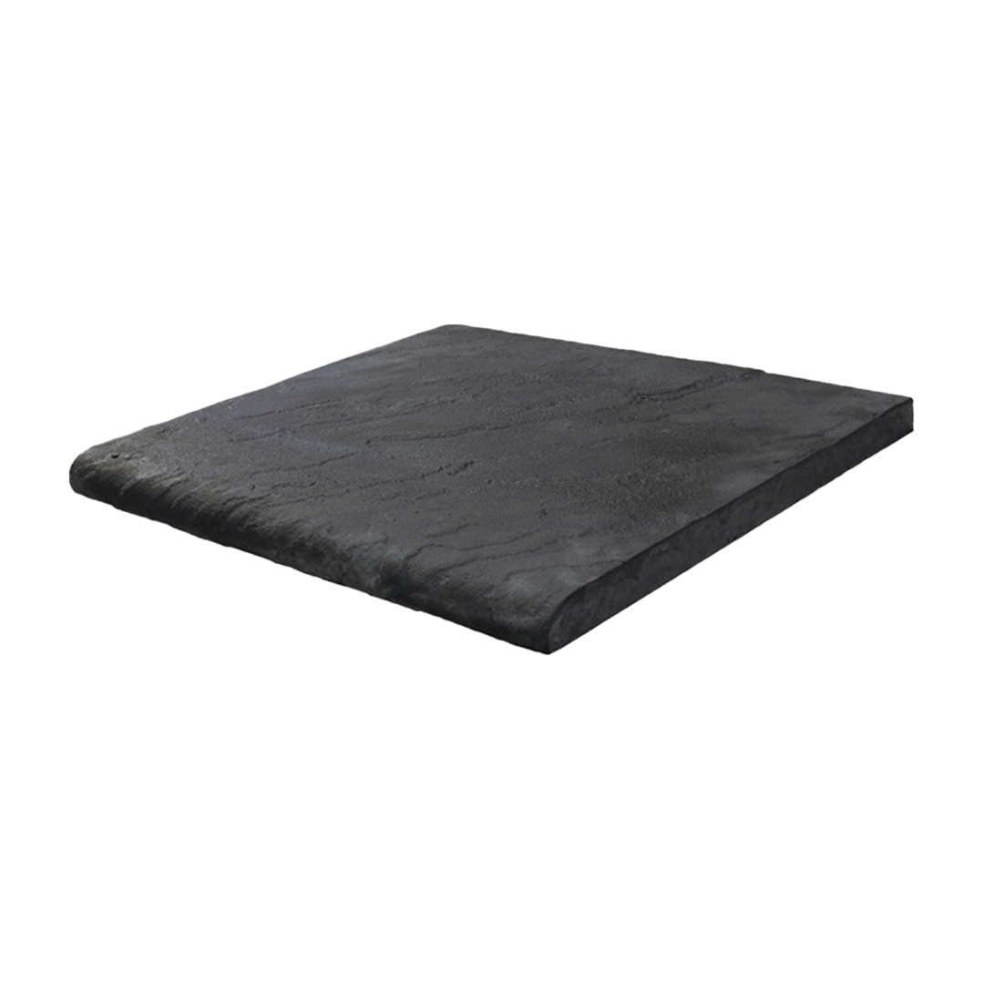 350x1800x25mm EDS - Black Brazilian Slate Bullnose Slab