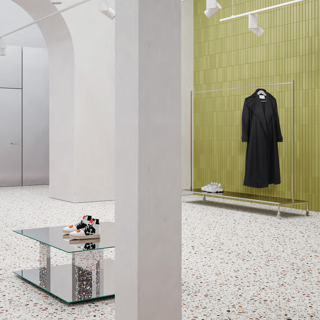 186x186mm Quintessenza Ceramiche - Confetti Bianco Cotto
