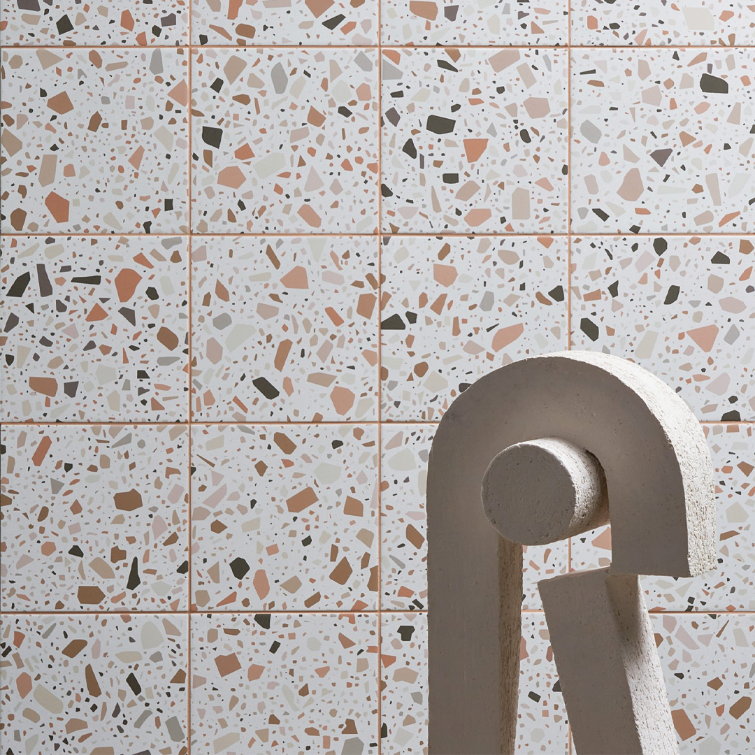 186x186mm Quintessenza Ceramiche - Confetti Bianco Cotto
