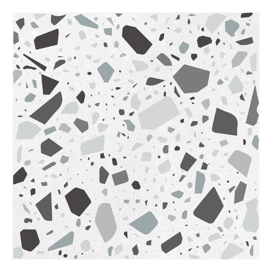 186x186mm Quintessenza Ceramiche - Confetti Bianco Grigio