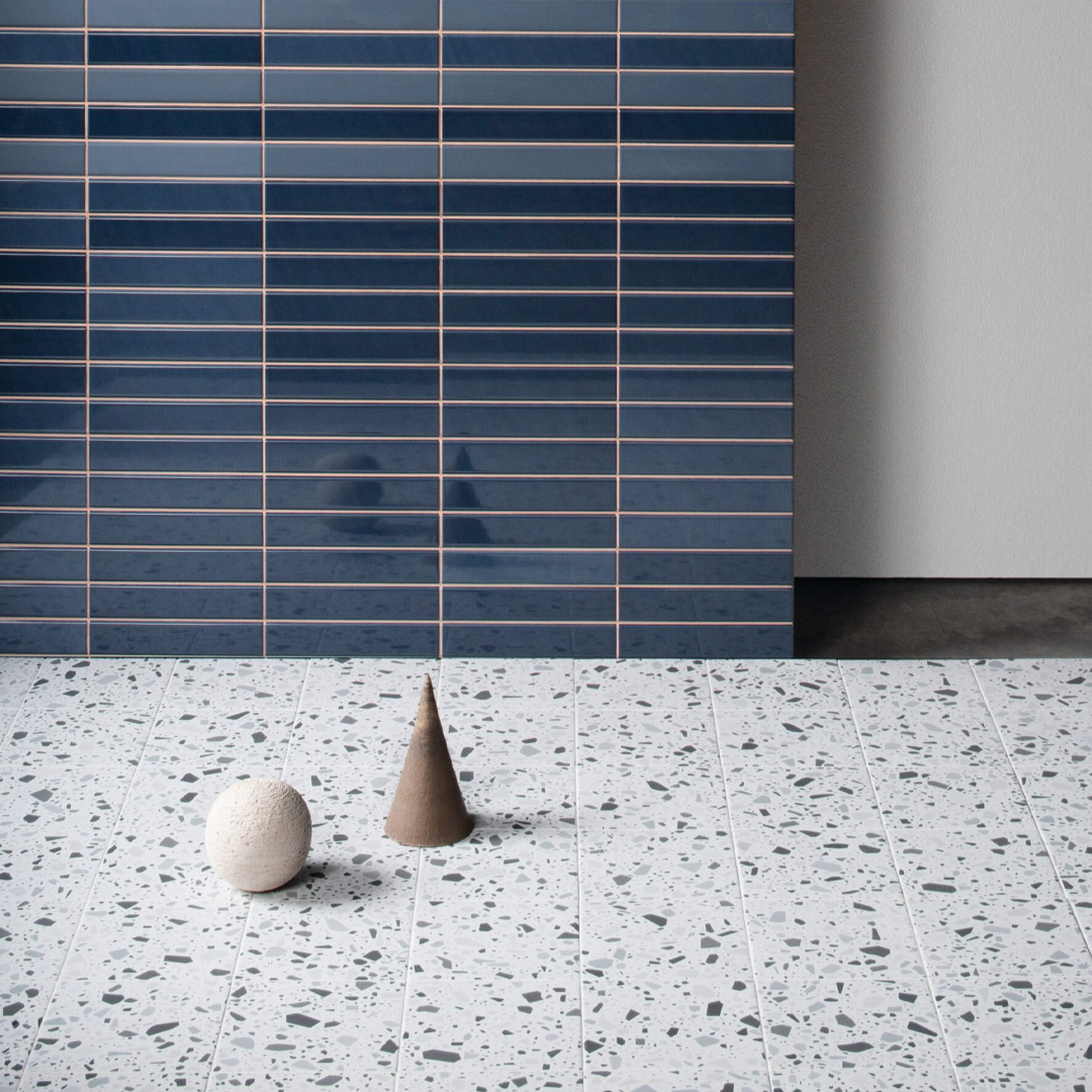 186x186mm Quintessenza Ceramiche - Confetti Bianco Grigio